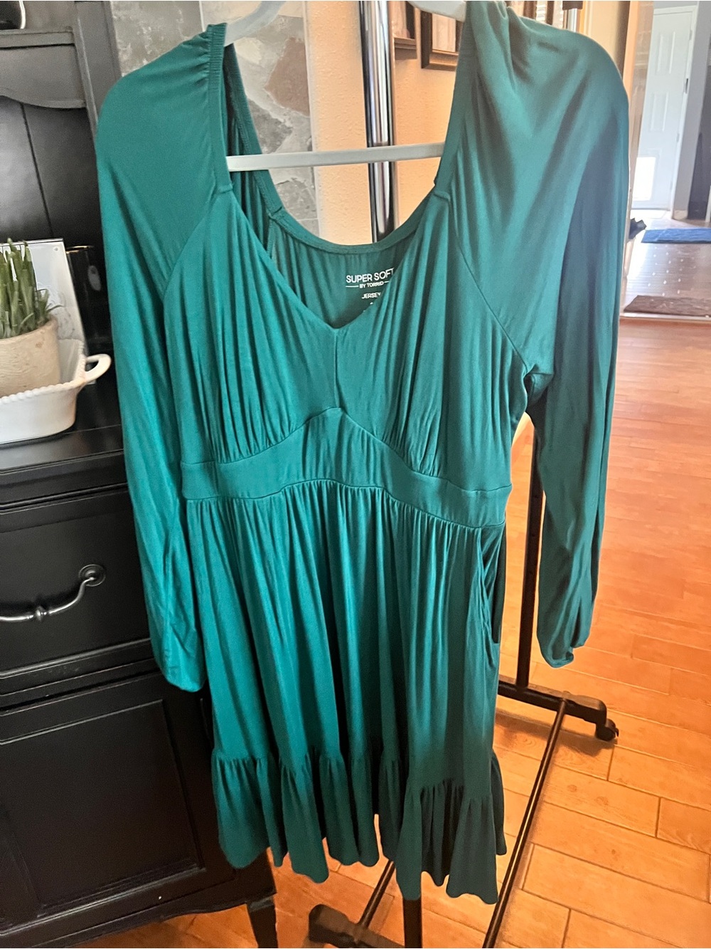 Torrid Super Soft Deep Teal Jersey Dress